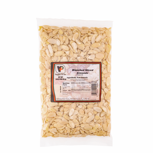Almond Blanched Sliced, 14 oz, 20 Per Box